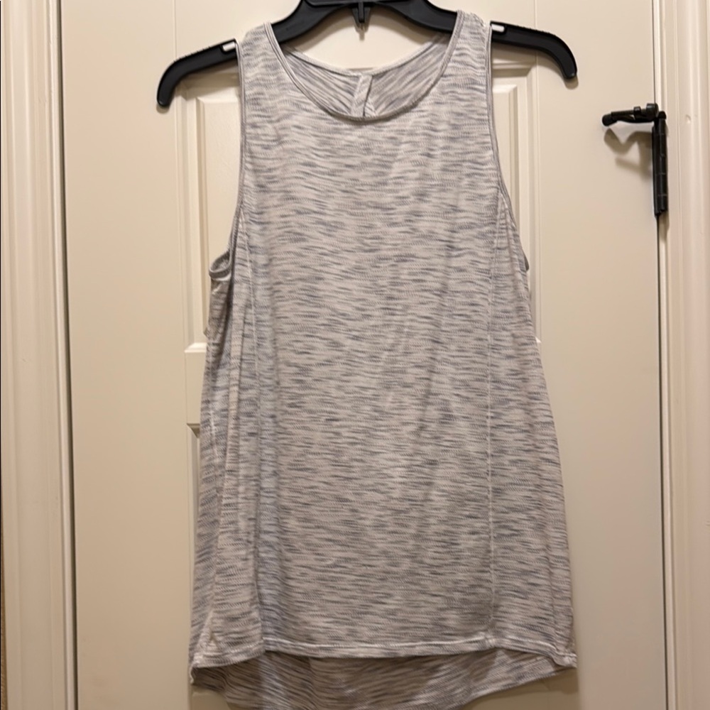 Lululemon Athletica Gray Tank Top Keyhole Back